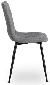 PROXIMA.store - Čalúnená jedálenská stolička ROBIN 2 FARBA: čierna