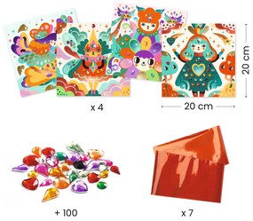 Kreatívna hra s metalickou fóliou a kamienkami - Harmónia