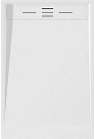 Mexen Amon, SMC obdĺžniková sprchová vanička 90 x 80 cm, biela, 4F108090