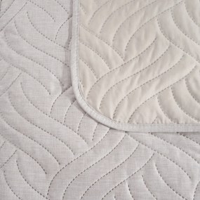 PREHOZ NA POSTEĽ LEN 200X220 CM BÉŽOVÝ