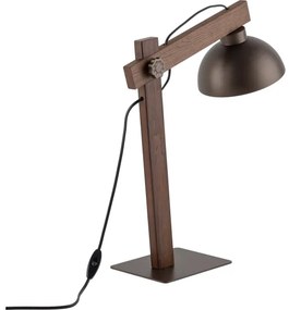Stolná lampa OSLO 1xE27/15W/230V orech/hnedá