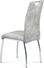 Jedálenská stolička strieborná HC-486 SIL3