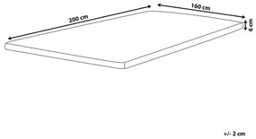 Poťah na matrac 200x160 cm Conby (biela). Vlastná spoľahlivá doprava až k Vám domov. 1011152