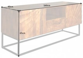 (3791) SCORPION TV stolík z masívneho mangového dreva 160 cm hnedý
