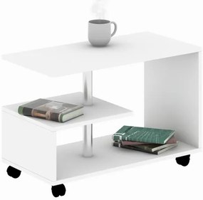 Konferenčný stolík KARANFIL 52,5x80 cm biela