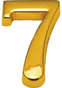 Domové číslo "7" zlaté 5 cm