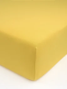 Jersey plachta s elastanom Deluxe 140 × 200 cm – horčicová