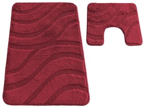 Sada kúpeľňových koberčekov Montana Symphony Barn Red