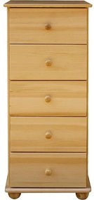 Komoda K10 5 zásuviek borovica