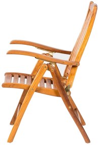 DEOKORK Skladacie teakové kreslo REGINA