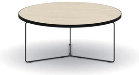 Okrúhly konferenčný stôl TENDER, priemer 90 cm, dub prírodný