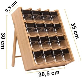 Sada koreničiek a stojanu LADER (16 ks)