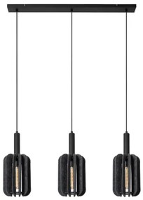 Lucide 45492/03/36 - Luster na lanku RAFAL 3xE27/40W/230V čierna/šedá