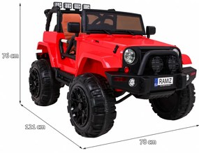 Elektrické autíčko Jeep All Terrain Ramiz 905 - červené