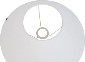 Ľanové tienidlo biele okrúhle šikmé 40/15/16