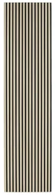 Drevený akustický panel, 2400 x 600 mm, dub morený