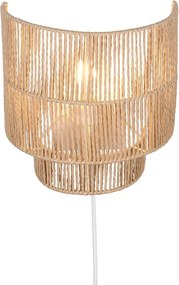 Nástenné svietidlo na USB v prírodnej farbe Satna – Reality