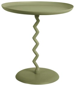 Kovový okrúhly odkladací stolík ø 40 cm Zig Zag – Leitmotiv