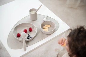 Jedálenská sada 5-dielna Platinum Silicone Sand