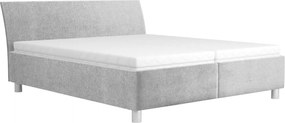 Posteľ Bali 160x200 cm, svetlo šedá látka
