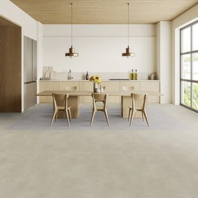 Gerflor, PVC podlaha - lino AladinTex Ultra 2366 Chicago sand, na mieru, šíře 4m, béžová, filc, chodba / predsieň