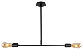 Stropné svietidlo Kvet III čierne