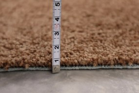 Vopi, AKCIA: 133x182 cm Metrážny koberec Capri medený - neúčtujeme odrezky z role, šíře, hnedá, ab (mriežka), chodba / predsieň