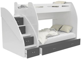 GL Multifunkčná poschodová posteľ Max 3 Farba: Biela