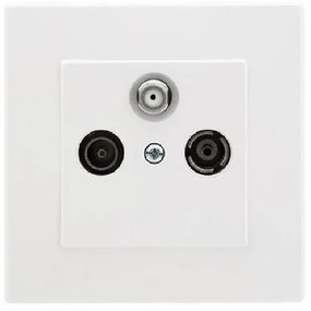 GPA-LS Koncová R-TV anténna zásuvka biely