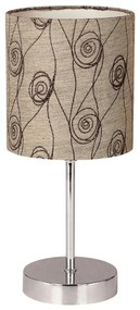 Stolná lampa EMILY 1xE14/40W/230V béžová/lesklý chróm