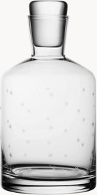 Ručne fúkaná krištáľová karafa Stars, 800 ml