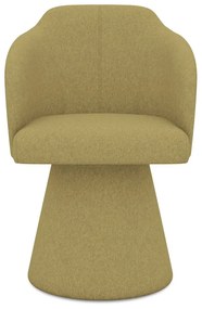 Čalúnené jedálenské kreslo v horčicovej farbe Kanoa – Makamii