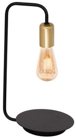 Luminex Stolná lampa BRENDA 1xE27/60W/230V čierna/zlatá LU1063