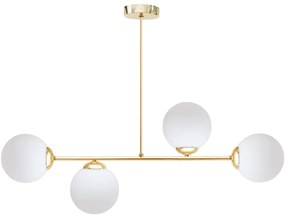 Luster na tyči FIRA 4xE27/60W/230V zlatá