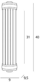 MAXLIGHT W0240 - Nástenné svietidlo FLORENCE 2xE14/40W/230V zlatá