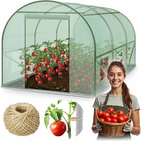 Záhradný tunelový skleník 3 × 2 m (6 m²) PLONOS 4910-C