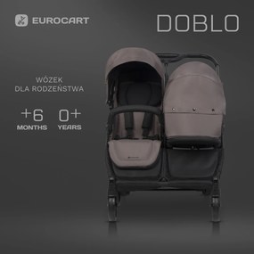 Hlboká mäkká vanička pre detský kočík Euro-Cart Doblo Taupe