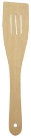 AMADEA Drevená obracačka rovná s drážkami, masívne drevo, 28 cm