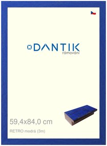 DANTIK rám na obraz 59,4x84 | RETRO modrá (Plexi Čiré)