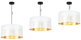 Závesné svietidlo Asti0, 1x biele PVC tienidlo, (fi 40cm), g, b