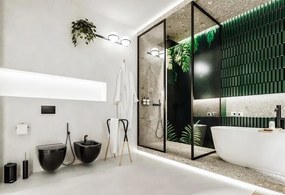 Erga Basic, WC kefa na postavenie, čierna matná, ERG-07510