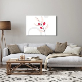 Obraz - Ružová florálna abstrakcia N⁰3 (90x60 cm)