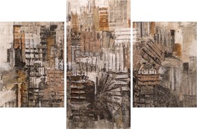 Obraz - Abstrakcia v hnedých tónoch (90x60 cm)