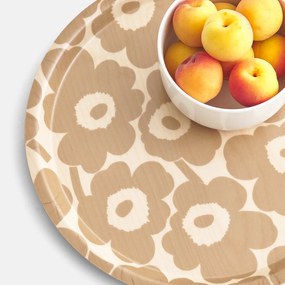 Marimekko Servírovacia Tácka Unikko 31 cm béžová