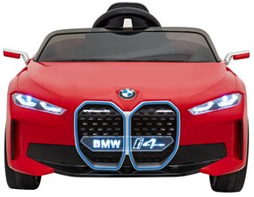 BMW i4 auto na batérie pre deti červené + diaľkové ovládanie