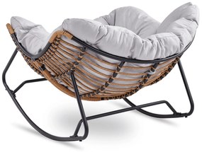 PROXIMA.store - Dizajnové hojdacie záhradné kreslo ELTON FARBA: zelená