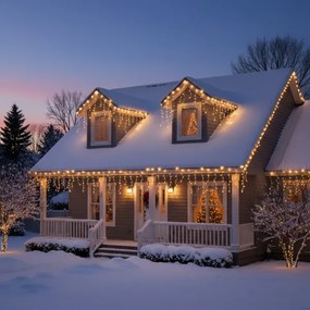 Brilagi - LED vonkajšia vianočná reťaz 200xLED/8 funkcií 13m IP44 teplá biela