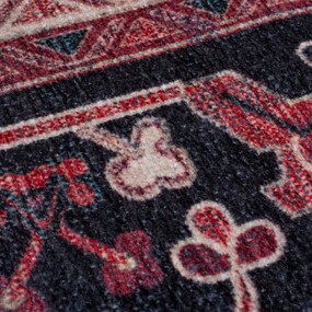 Vínovočervený umývateľný behúň s prímesou recyklovaných vlákien 60x230 cm Windsor – Flair Rugs