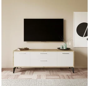 TV stolík/skrinka Lovavi (biela) . Vlastná spoľahlivá doprava až k Vám domov. 1095448