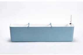 Plastia Samozavlažovací truhlík Berberis 80, sivomodrá + biela, 80 cm